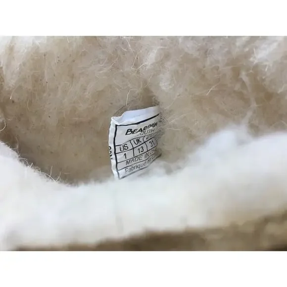 Bearpaw Bootie Youth 1 Brown Suede Pull On Mid-Calf Round Toe Outdoor Boots - Picture 9 of 9